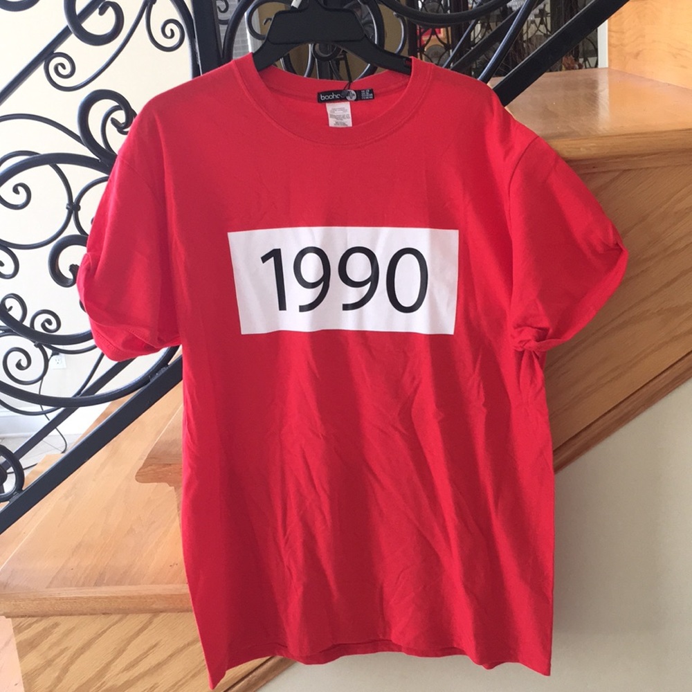 BooHoo Plus 1990 SS shirt, SZ 16, New With Tags